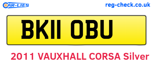 BK11OBU are the vehicle registration plates.