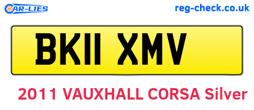 BK11XMV are the vehicle registration plates.