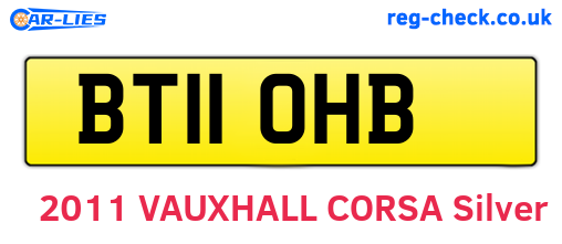 BT11OHB are the vehicle registration plates.