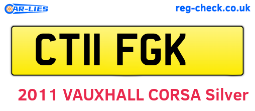 CT11FGK are the vehicle registration plates.