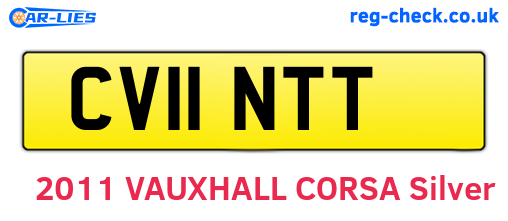 CV11NTT are the vehicle registration plates.