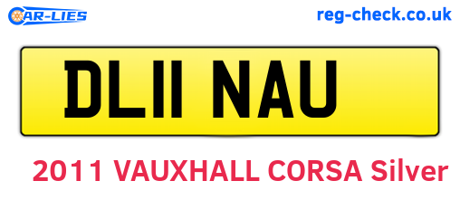 DL11NAU are the vehicle registration plates.
