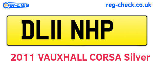 DL11NHP are the vehicle registration plates.