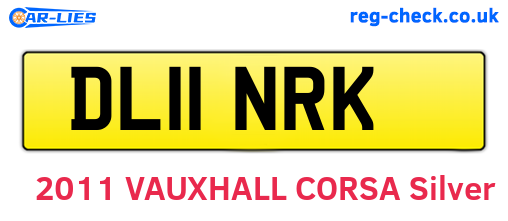 DL11NRK are the vehicle registration plates.
