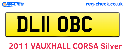 DL11OBC are the vehicle registration plates.