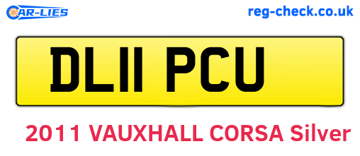 DL11PCU are the vehicle registration plates.