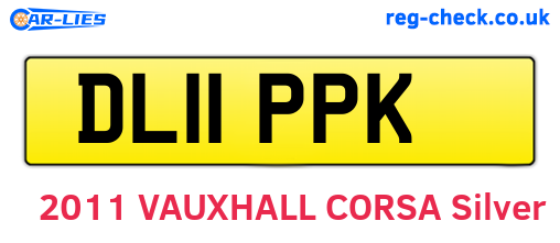 DL11PPK are the vehicle registration plates.