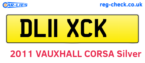 DL11XCK are the vehicle registration plates.