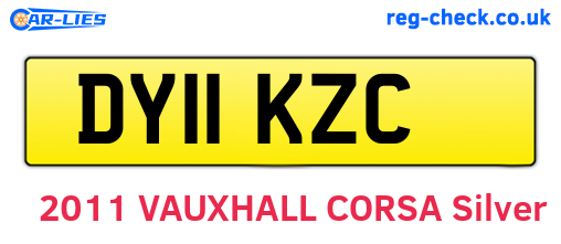 DY11KZC are the vehicle registration plates.