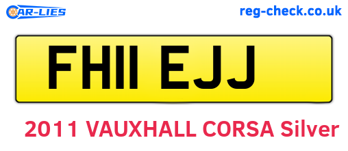 FH11EJJ are the vehicle registration plates.
