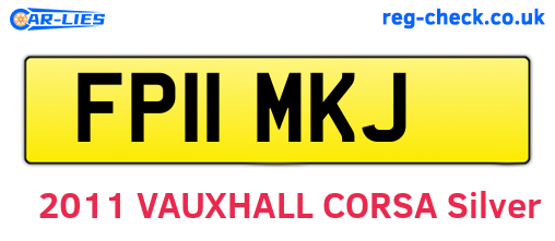 FP11MKJ are the vehicle registration plates.