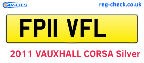 FP11VFL are the vehicle registration plates.