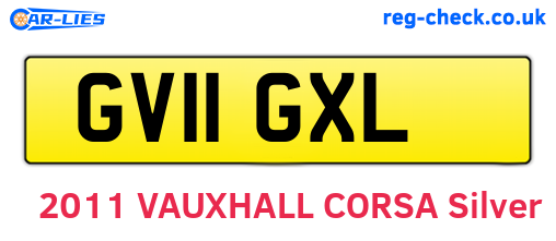 GV11GXL are the vehicle registration plates.