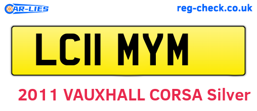 LC11MYM are the vehicle registration plates.