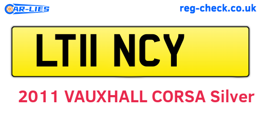 LT11NCY are the vehicle registration plates.