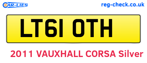 LT61OTH are the vehicle registration plates.