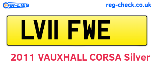 LV11FWE are the vehicle registration plates.