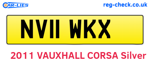 NV11WKX are the vehicle registration plates.