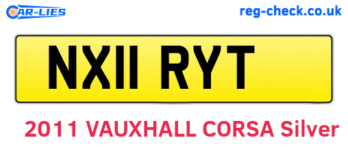 NX11RYT are the vehicle registration plates.
