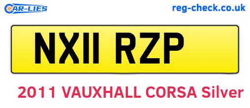NX11RZP are the vehicle registration plates.