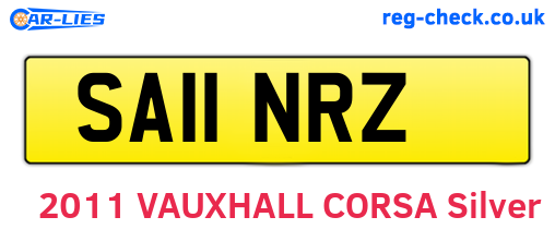 SA11NRZ are the vehicle registration plates.