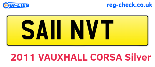 SA11NVT are the vehicle registration plates.