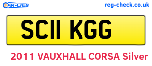 SC11KGG are the vehicle registration plates.