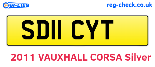 SD11CYT are the vehicle registration plates.