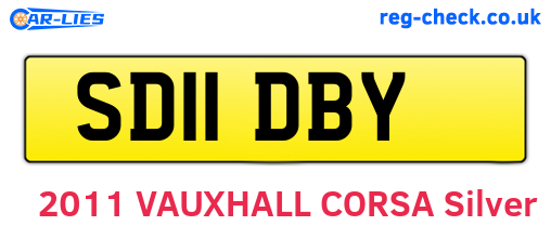 SD11DBY are the vehicle registration plates.