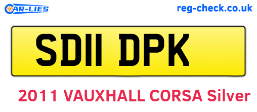 SD11DPK are the vehicle registration plates.