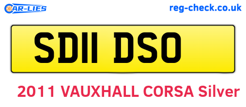 SD11DSO are the vehicle registration plates.
