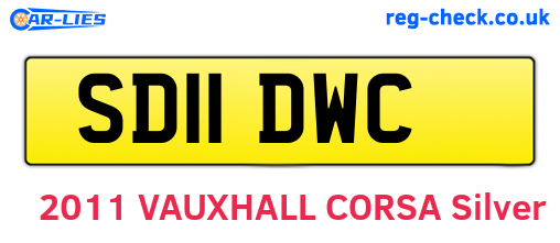 SD11DWC are the vehicle registration plates.