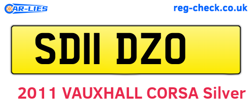 SD11DZO are the vehicle registration plates.