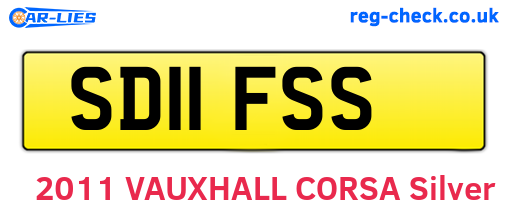SD11FSS are the vehicle registration plates.