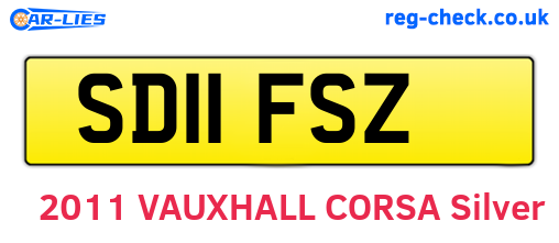 SD11FSZ are the vehicle registration plates.
