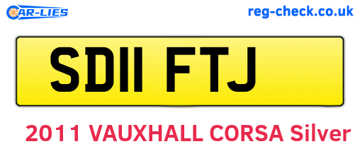 SD11FTJ are the vehicle registration plates.