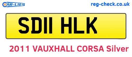 SD11HLK are the vehicle registration plates.