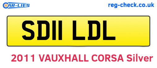 SD11LDL are the vehicle registration plates.