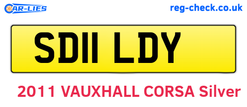 SD11LDY are the vehicle registration plates.