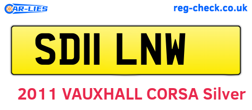 SD11LNW are the vehicle registration plates.