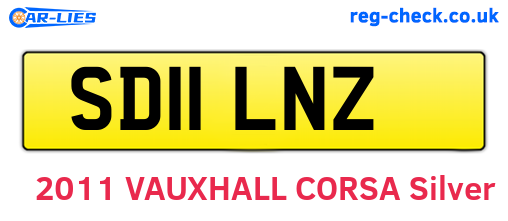 SD11LNZ are the vehicle registration plates.