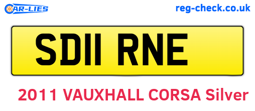 SD11RNE are the vehicle registration plates.