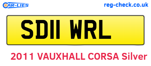 SD11WRL are the vehicle registration plates.