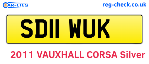 SD11WUK are the vehicle registration plates.