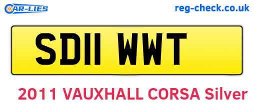 SD11WWT are the vehicle registration plates.