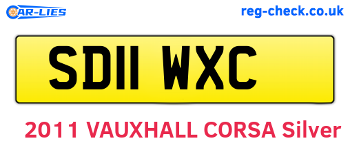 SD11WXC are the vehicle registration plates.