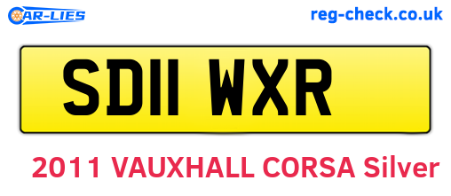 SD11WXR are the vehicle registration plates.