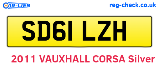 SD61LZH are the vehicle registration plates.