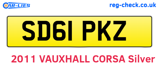 SD61PKZ are the vehicle registration plates.
