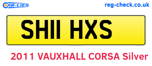 SH11HXS are the vehicle registration plates.